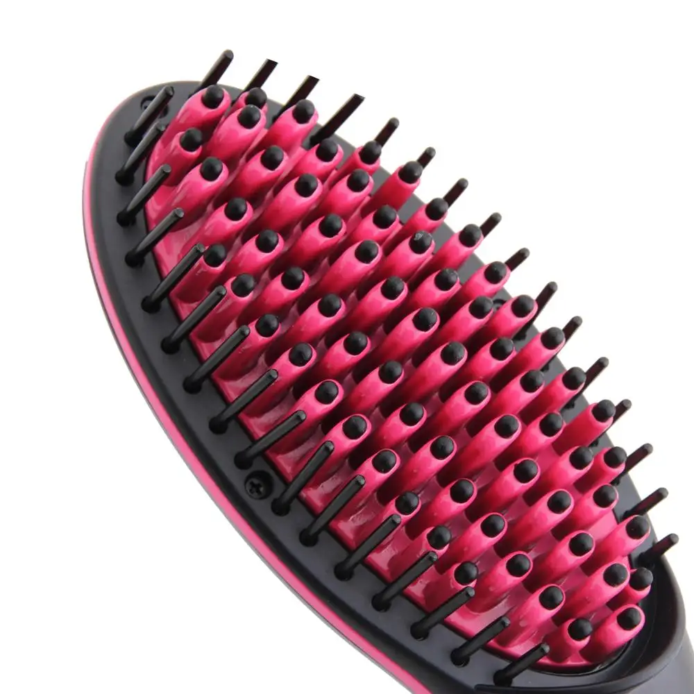 Newest Ceramic Amazing Hair Brush Straightening Comb Mini Portable LCD Display Hair Straightener Comb