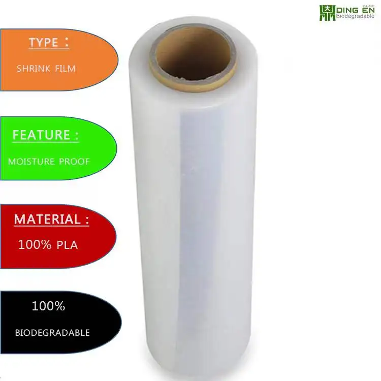 Biodegradable And Compostable Food Grade Heat Shrink Film Protective Stretch Wrap Film
