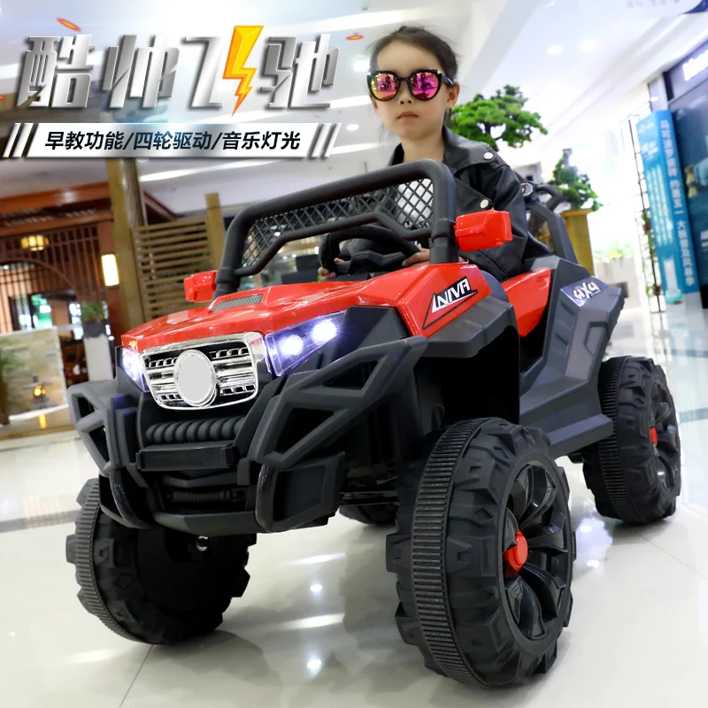 Hot Kids Ride On Car 4 Seats Electric Car Toys With 12v Battery And Music