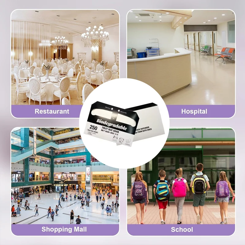 OEM flushable toilet seat cover paper toilet disposable seat cover