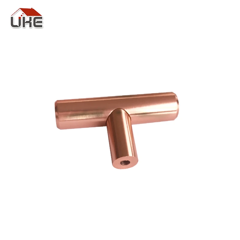 Single Hole Kitchen Cabinet Knob T Bar Furniture Handle Solid cupboard pull
