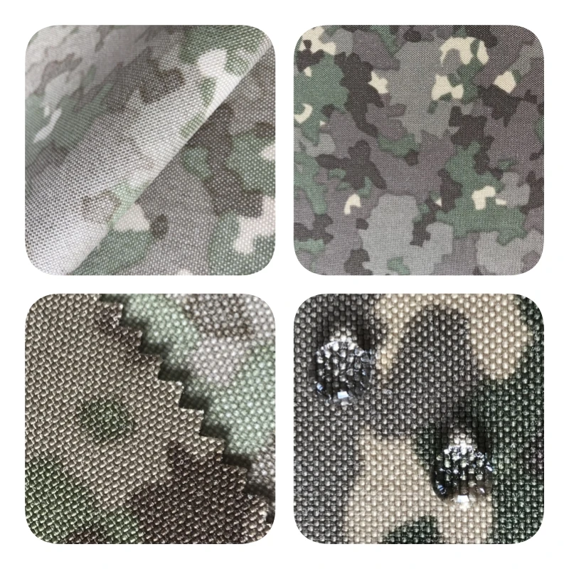 K3/PU6RO 100% HT nylon 1000D HT nylon Print and PU camo fabric for tactical backpack tactical vest