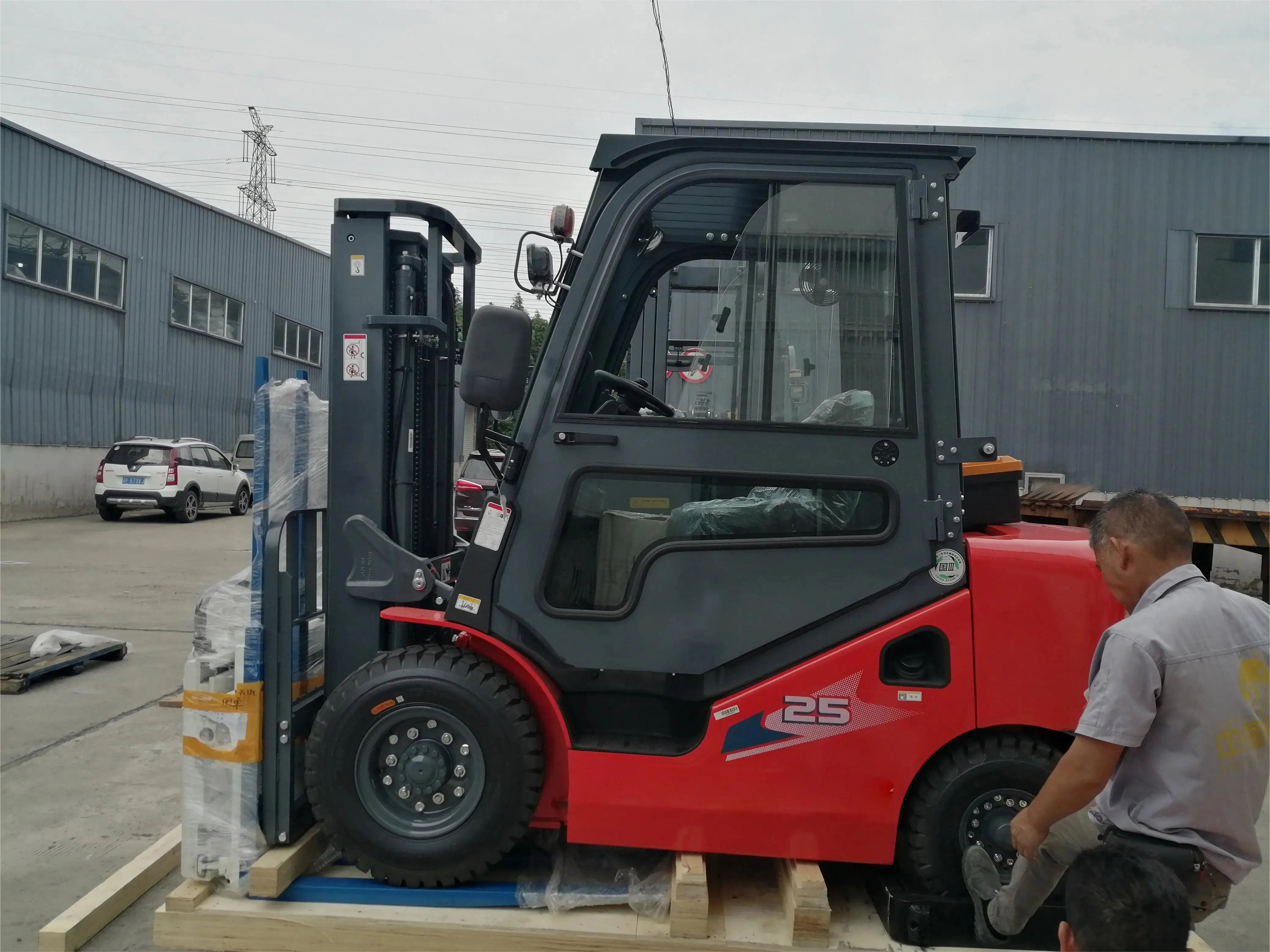 Famous brand 1.8 ton electric forklift CPD18NL with battery and charger for cheap sale