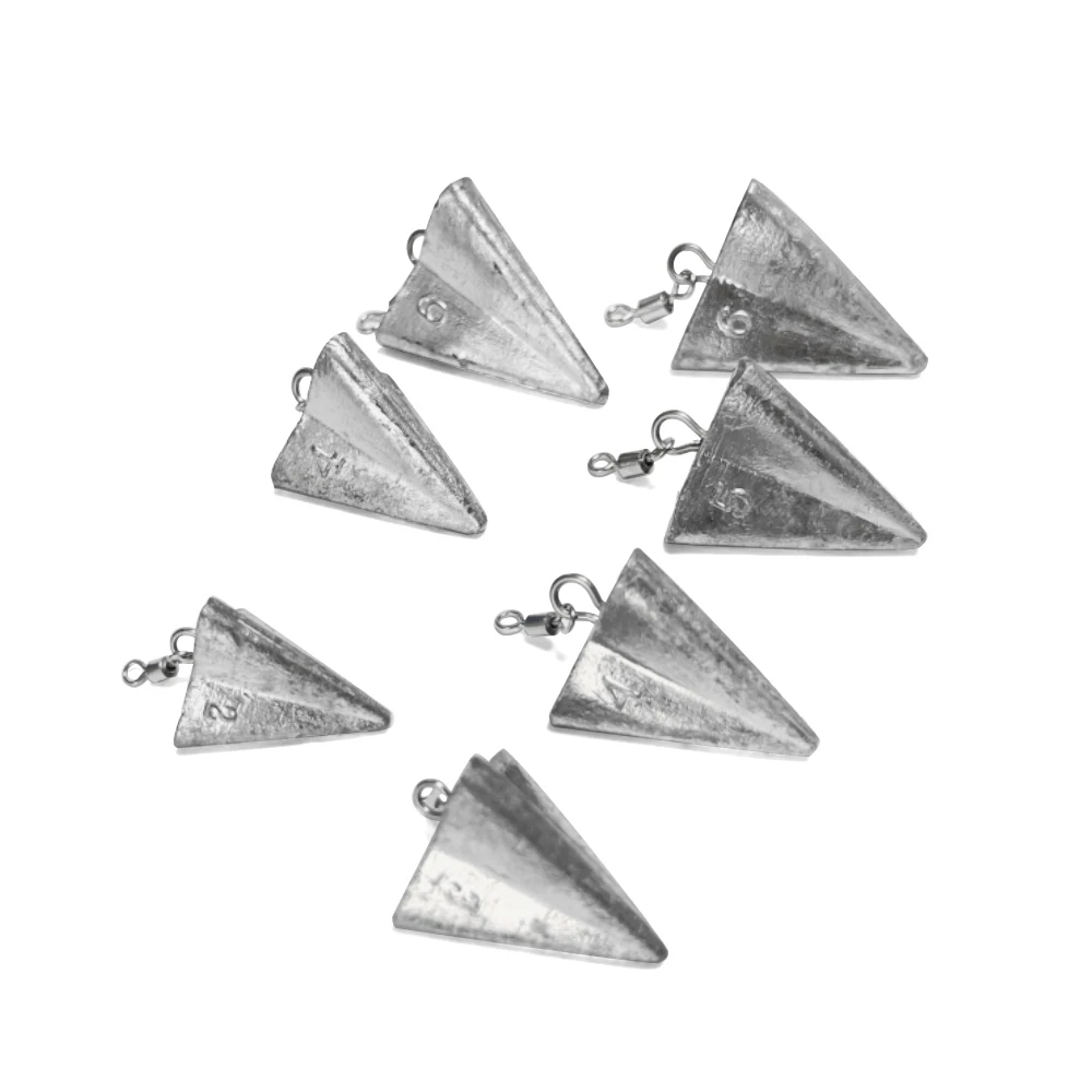 Wholesale Triangle Fishing Tackles Swivel Casting Star  Fishing Weight Sinkers Saltwater Freshwater Fishing Gear Tackle