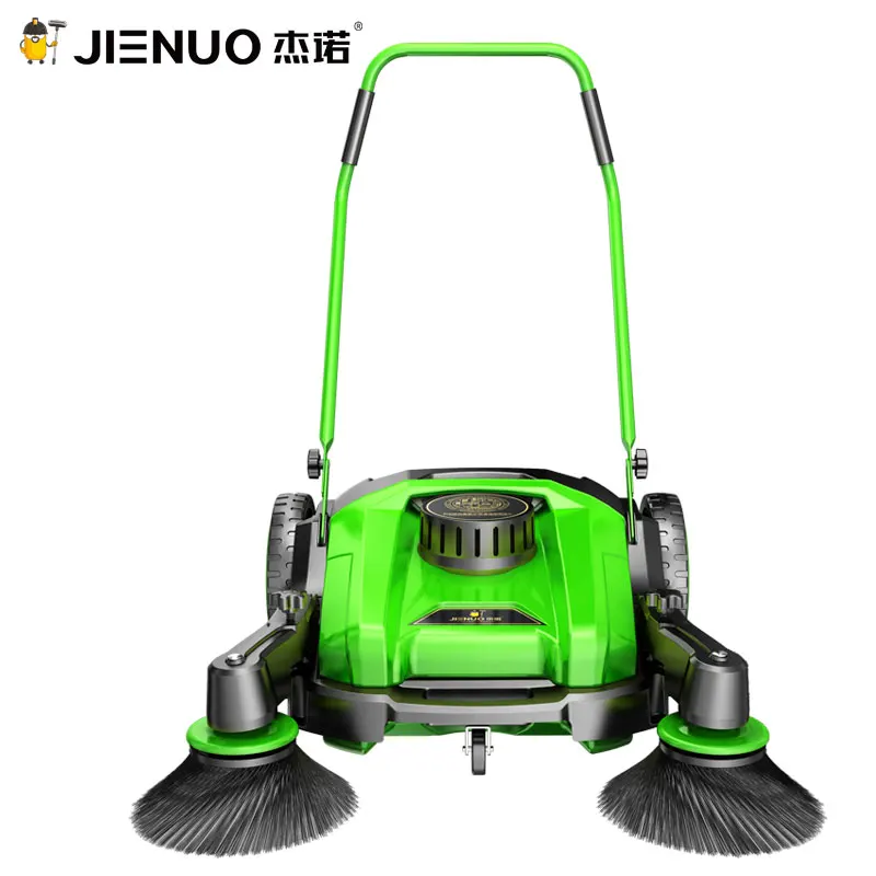 JIENUO Professional 980mm Road Sweepers Hand Push Floor Sweeper Machine for Cleaning Leaves Dust Debris Brick JN9055A