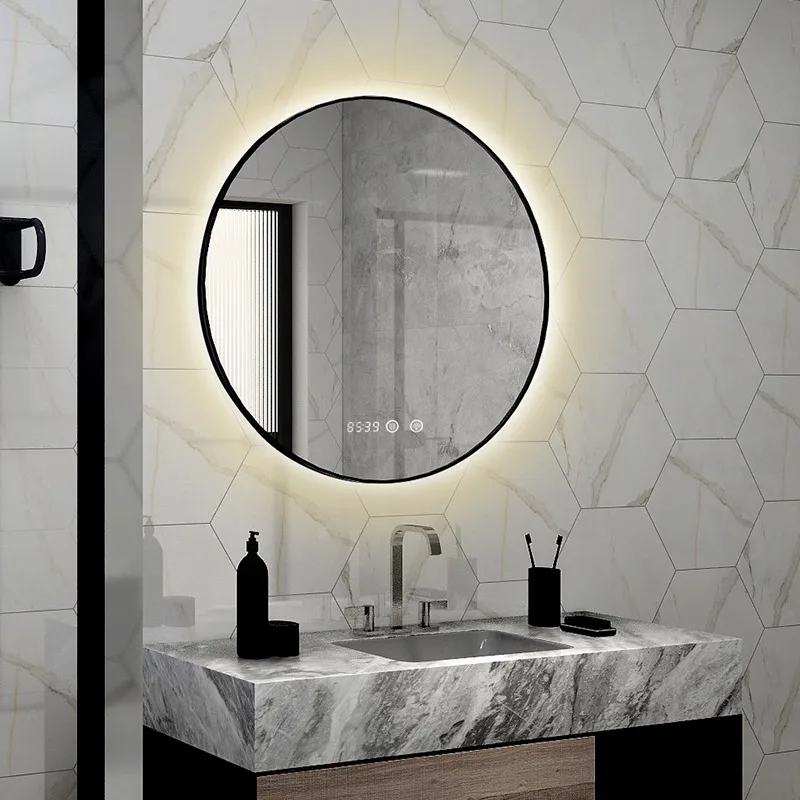 Modern Frameless Wall Installation Lighting Luxury LED Vanity Mirror Smart Bathroom Mirror