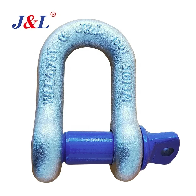 JULI alloy steel d shackle G210 US Type Galvanized Alloy Steel OEM ODM supplier