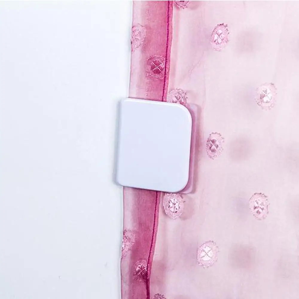 U Shape Fixed Clip Household Bathroom2 PCS Adhesive Fixation Shower Curtain Clamps