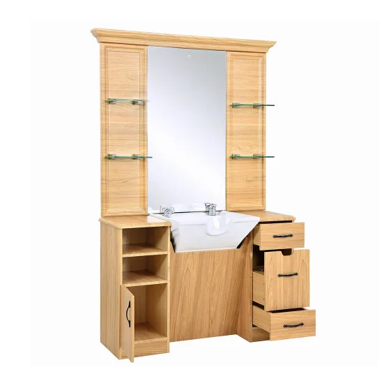 Barber Shop Equipment Supplies Hair Dresser Salon Furniture Set Styling Mirror Stations For Sale