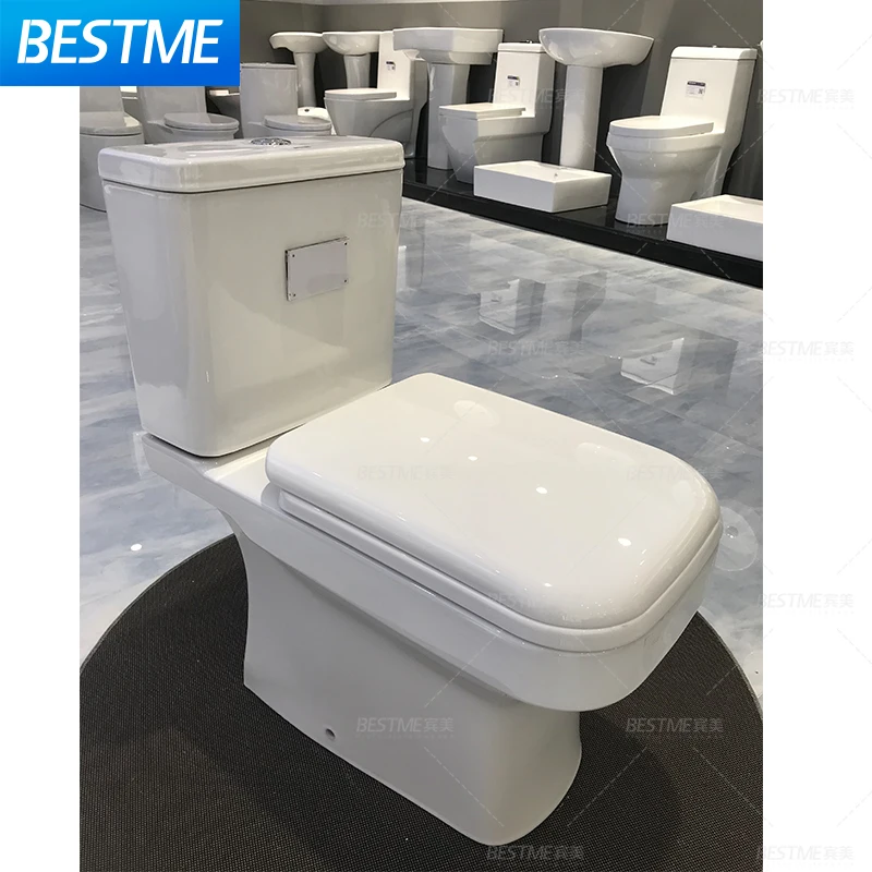 Wc Toilet Seat Closed Wc Two Piece Sanitary Ware Latest Design Modern Ceramic Water Closet Toilet