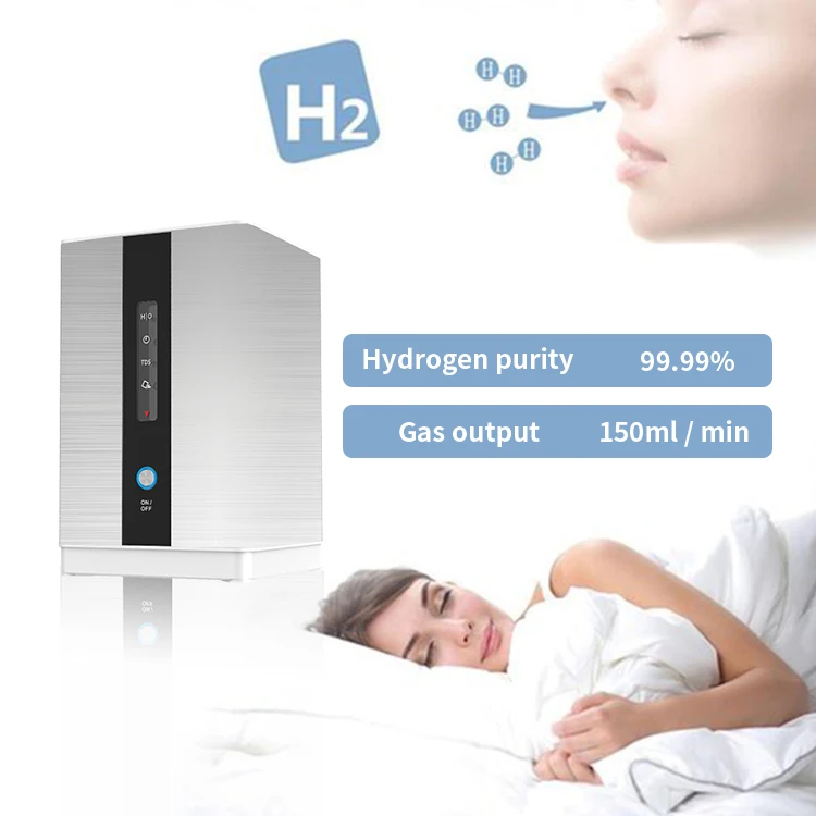 Hydrogen Inhalation Machine Home Use Hydrogen Inhaler Portable Spe Pem Hydrogen Water Generator