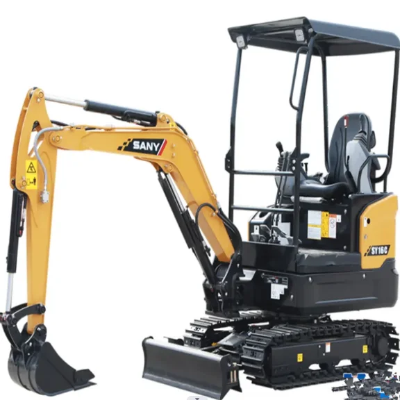 Лидер продаж, небольшой гидравлический экскаватор SY16C в отличном состоянии, 1,9 тонн, с плоской лопатой для дома и фермы