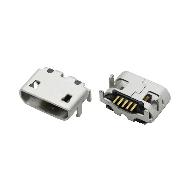 Surface Mount Micro USB Type B Female 5Pin BF Connector,OX Horn Type