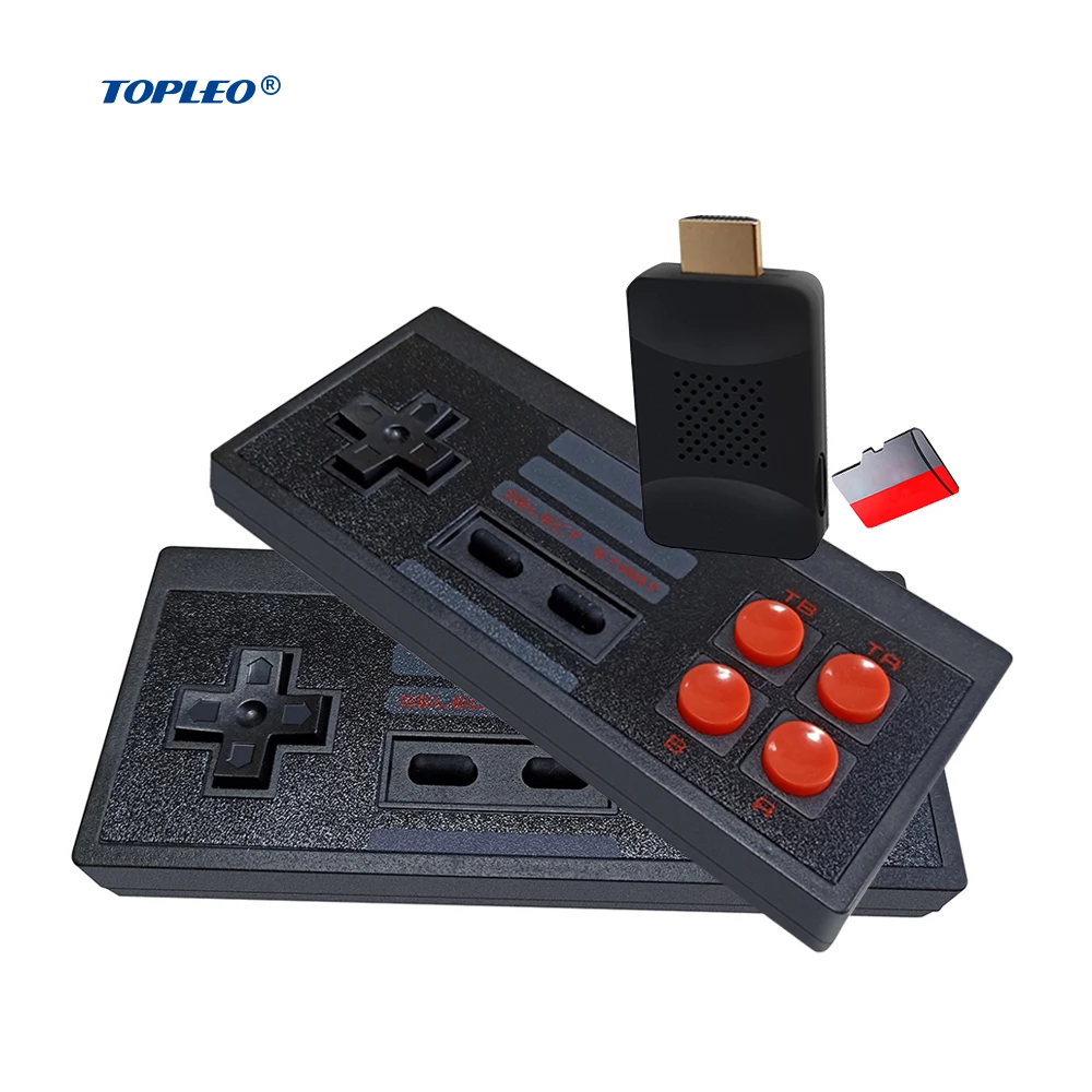 Topleo game stick ps2 4k boxing machine multiple languages electronic video game consoles game stick