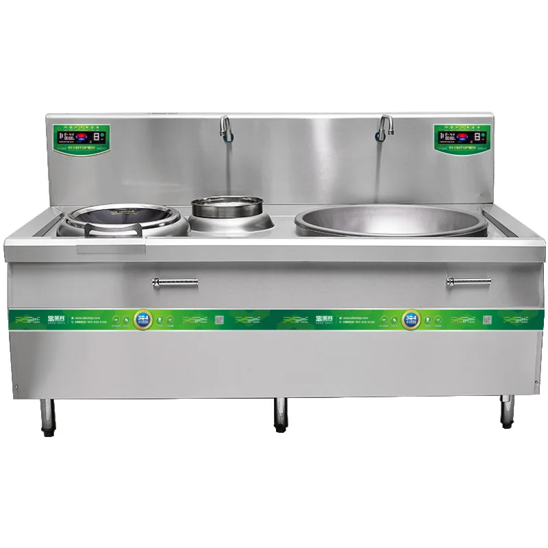 Energy Saving Big Gas Wok Range Stove Commercial Large Electric Induction Wok For Hotel Single Head  Induction cooker