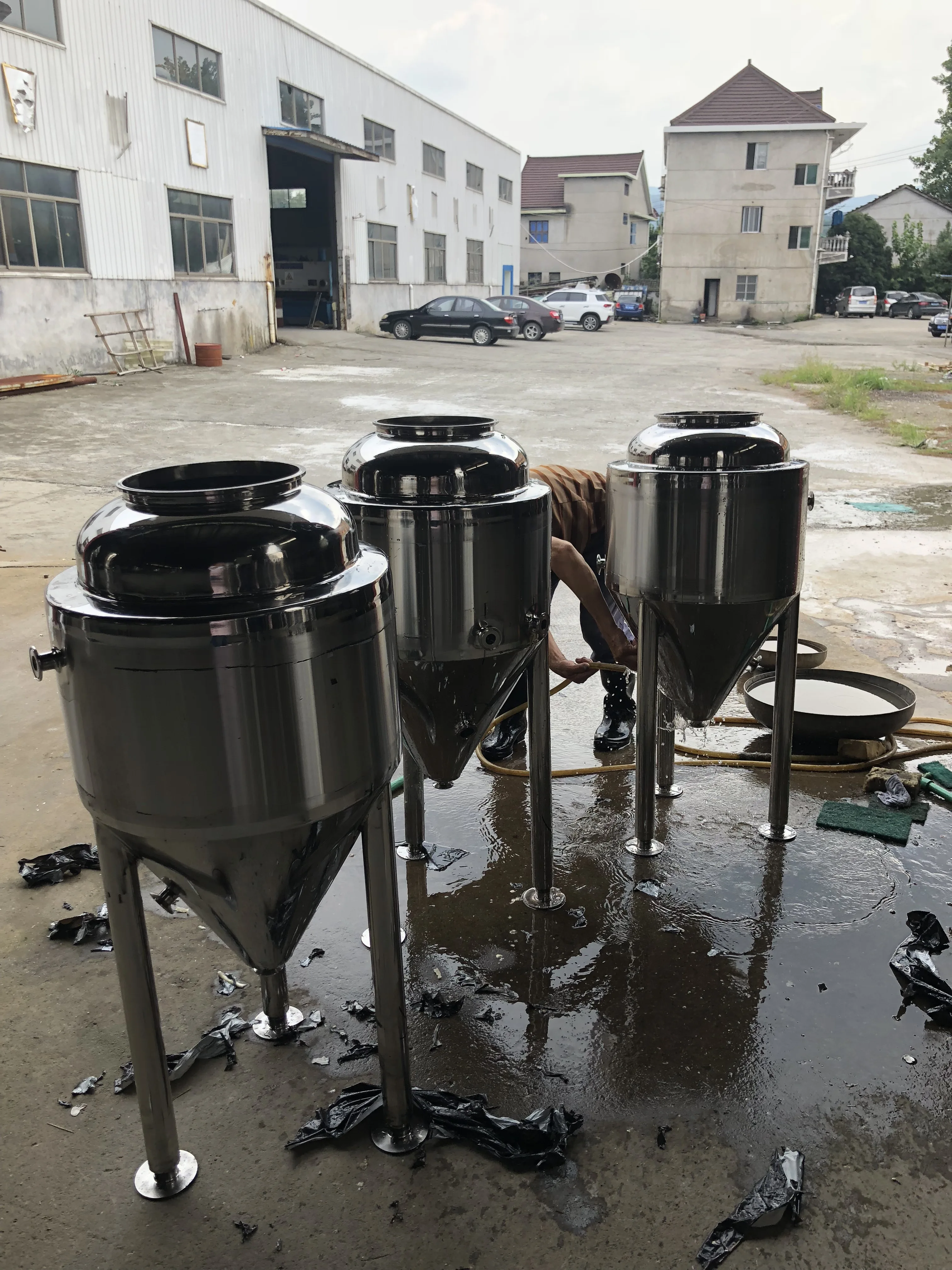 welding sus 304/316 jacket  single 2 layers 3 layers keep hot cooling  honeycomb beer ferment