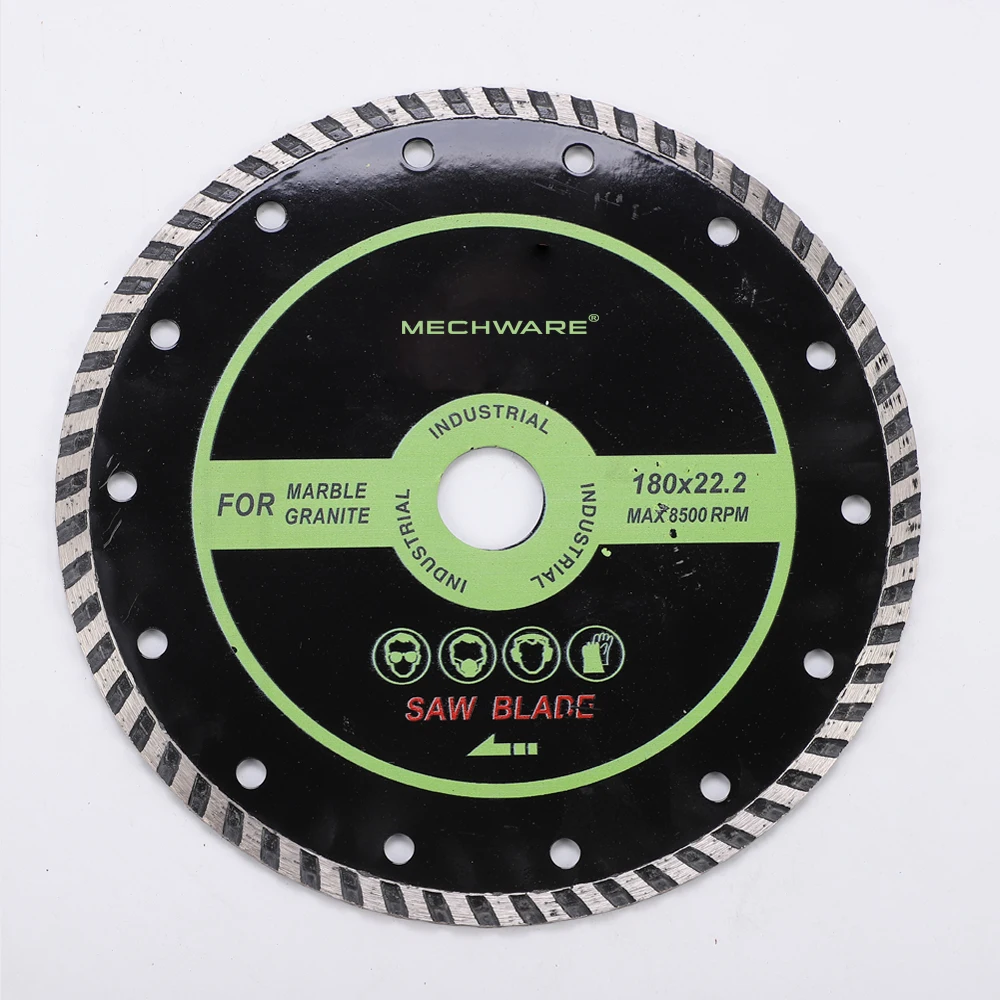 MECHWARE Concrete Grinder Diamond Saw Blade Wide Teeth Turbo Cutting Disc 125mm Marble Blade Segment Diamond Tools for Tiles