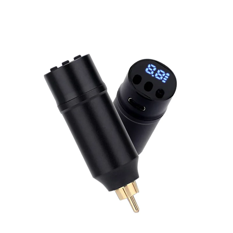 Tattoo Portable Power RCA Battery Wireless Use USB Charge Mini 1500mah LCD Display Tattoo Machine Grip Pen