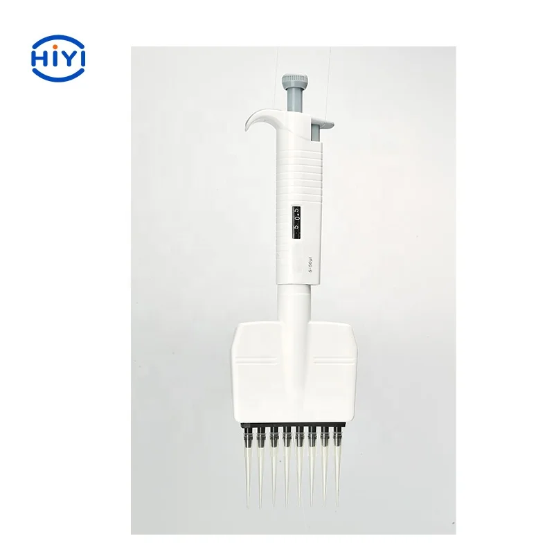 HiYi MicroPette Plus  Best Suited For Control Analysis Labs 8-channel Adjustable Volume Mechanical Pipette of 0.5ul-300uL