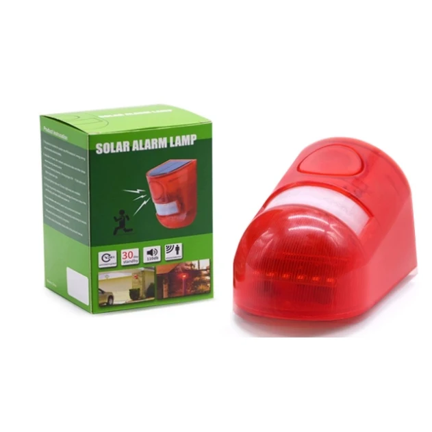 Motion Detector Solar Strobe Light Solar Alarm Light Solar Security Warning lamp