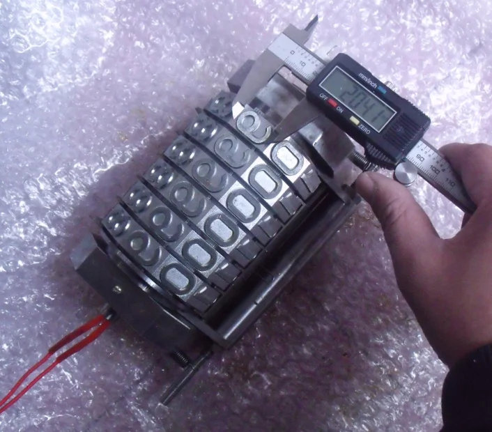 high quality heat printing numbering head heat press stamping number  on plastic