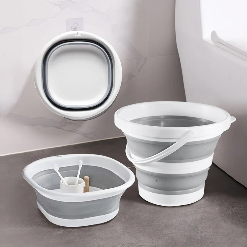 Handiness Portable Kitchen Washing Bowl Plastic Baby Washbasin Traveling Lightweight Foldable Basin