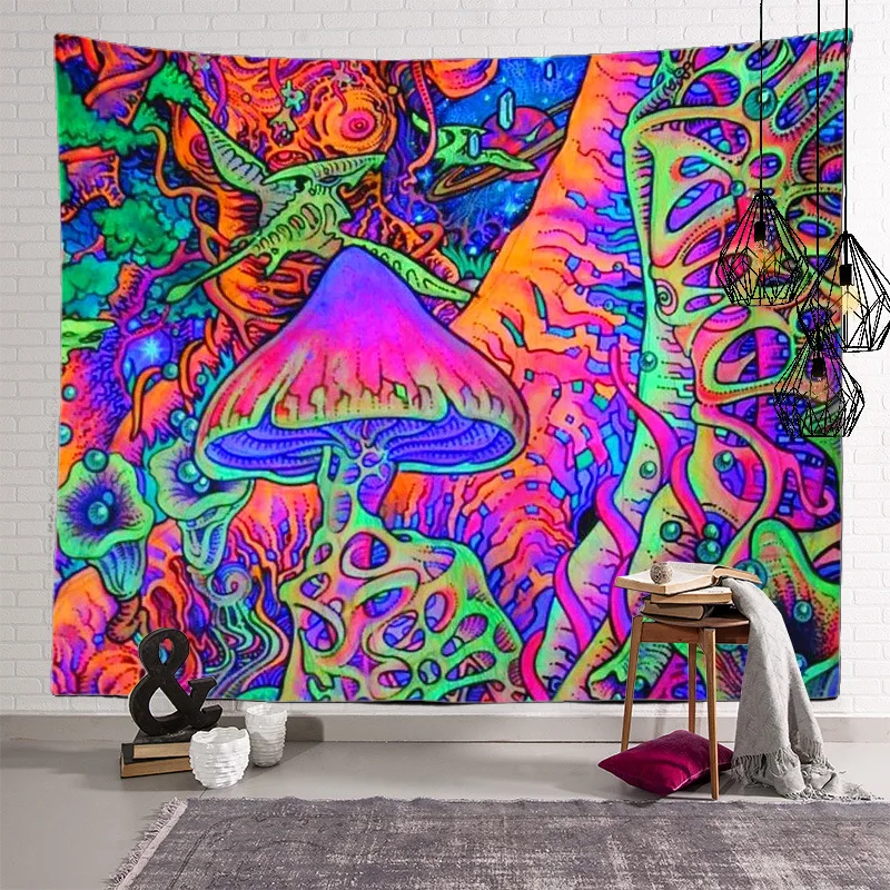 Professional Factory Digital Printed Hippie Bohemian Mandala Hoodie Wall Hanging Handmade Tapestry AUBUSSON Acceptaple 345 G/pc