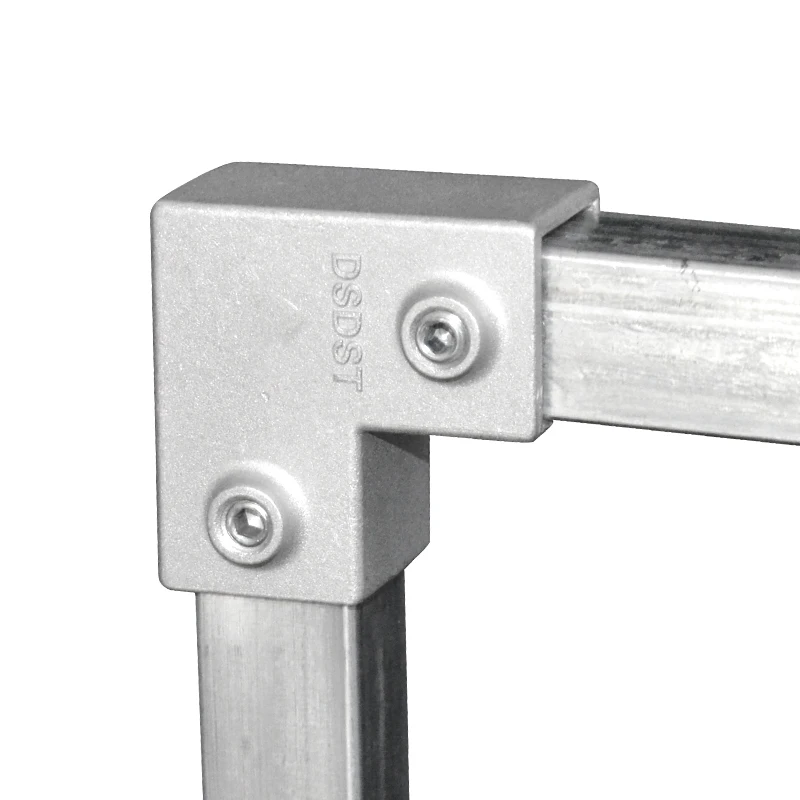 Aluminum material square tube connector