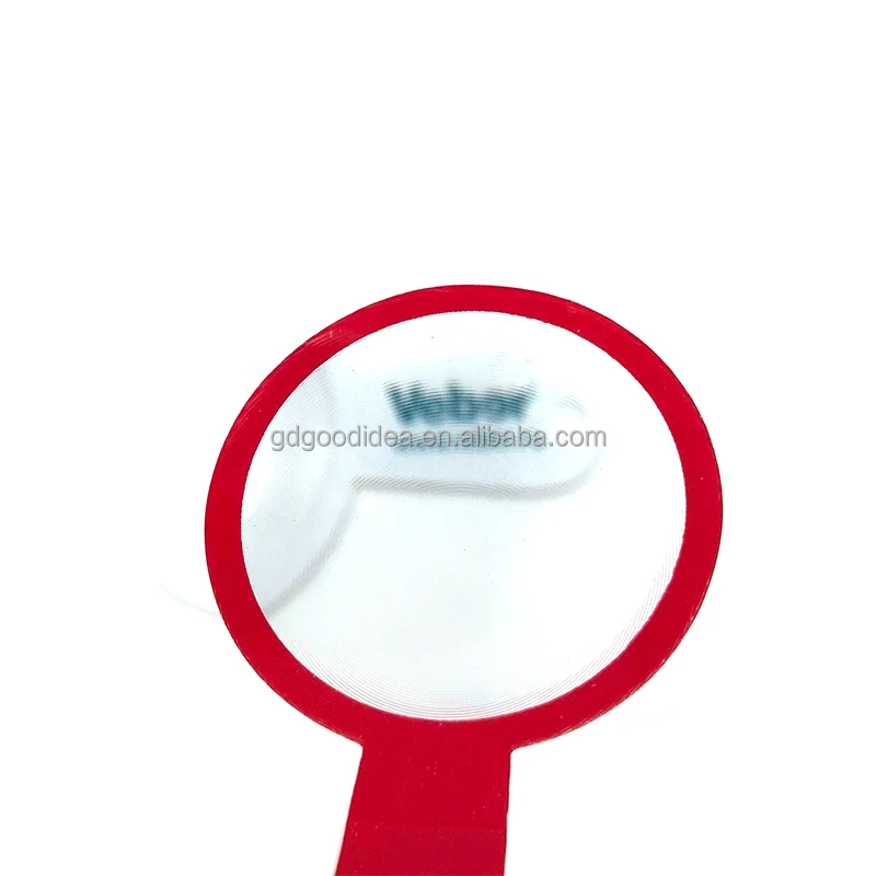 Factory manufacture Low price Wholesale pvc ruler magnifier plastic bookmark ruler