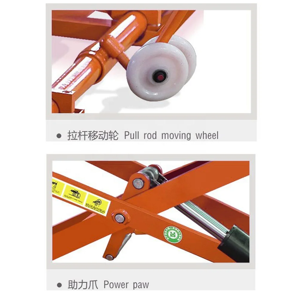 BLURESEA high quality scissor lift BLS-P30A automatic movable mid-rise scissor car lift with CE