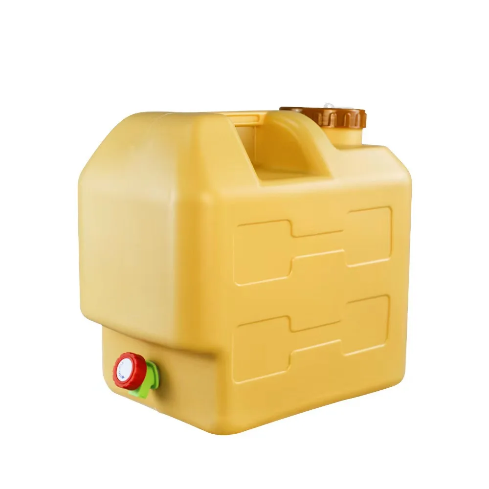 20L Portable Outdoor Bucket Travel Car Food Pure Drinking Bucket with Hand Sanitizer 500ml Plastic Bottle