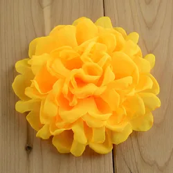 20Colors of Frany Singed Chiffon Flower for Kid Headbands Hair Accessory 30pcs/lot Artificial Peony Headwear Flower