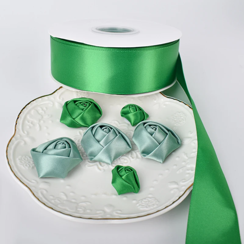 Wholesale Polyester 1.5 inch Ribbons Double Face 1 1/2 Inch 38mm Satin Ribbon Roll For Gift Wrapping