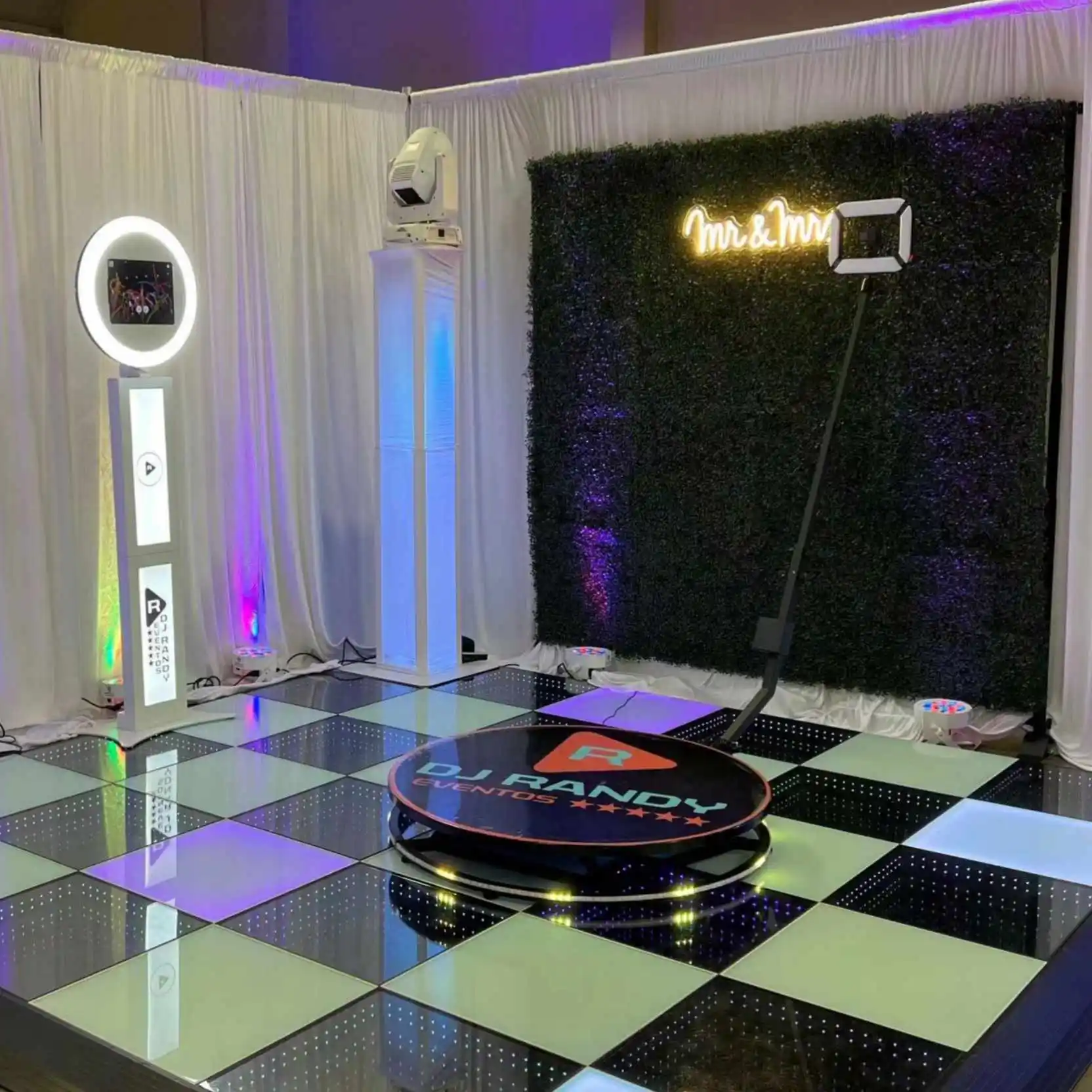 Lighted Tempered Glass Magnetic Infinity Mirror Panel 3d Effect Led Dance Floor For Wedding Party Stage Mats 3d Dance Floor
