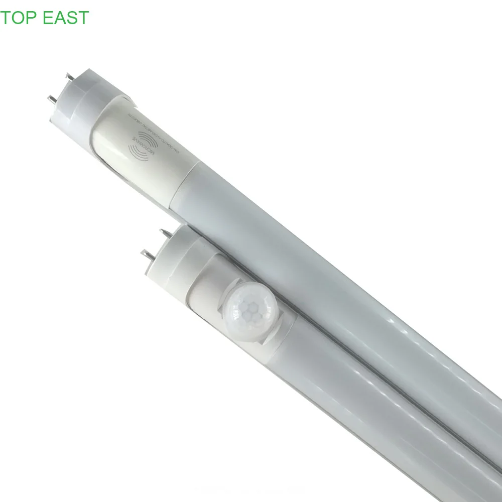 2024 New Design T8 PIR sensor LED tube 1200mm 18W 9W 15W 22W with motion sensor