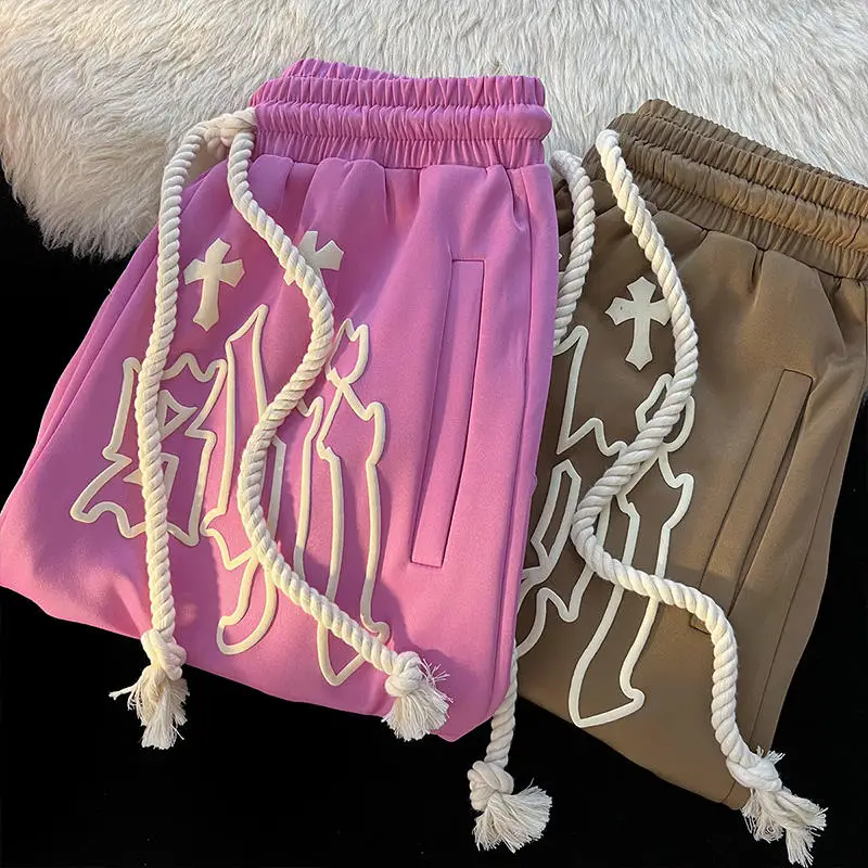 High Quality Custom Vintage 100% Cotton All Over Men Sweat 3D Screen Foam Puff Print Shorts