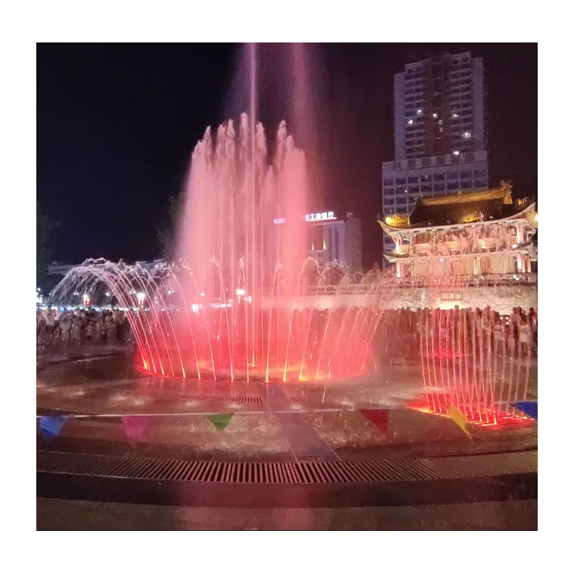 Large Modern Outdoor Water Square Fountain Customized Colorful Swing Dancing Music Garden Park Pond Lake Stone Marble Stainless