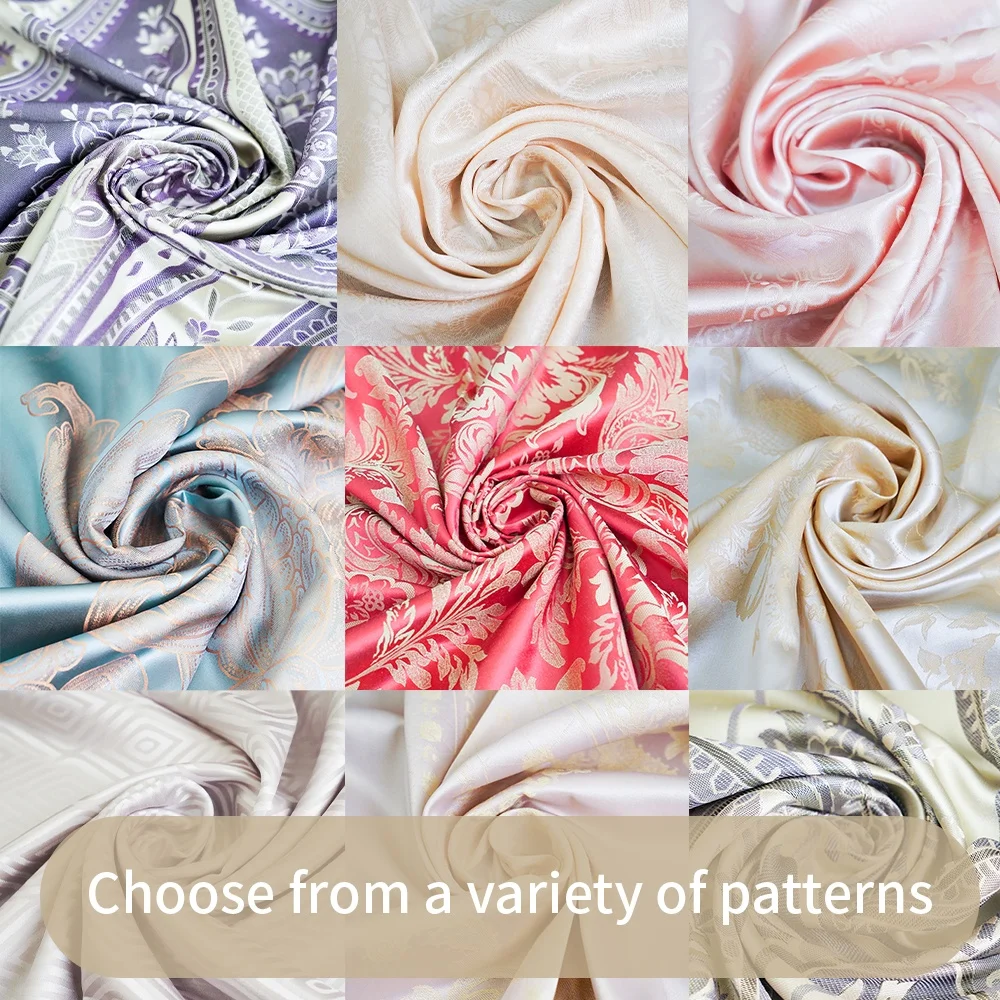 New Product 100% Mulberry Silk Jacquard Fabric Home Textiles Charmeuse Fabric