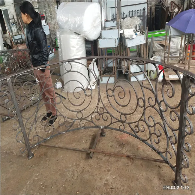 Factory price house main wrought iron indoor or outdoor railing design balustrade