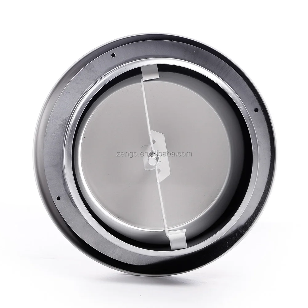 Ventilation Round Air Ceiling Diffuser steel with a white powder coated finish Circular Exhaust Disc Metal Exhaust Air Valve