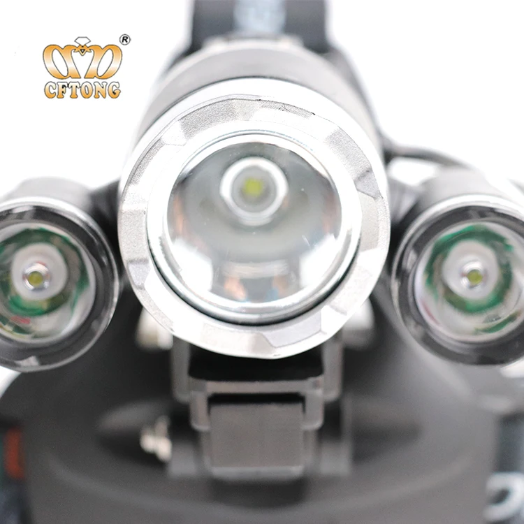 3W+10W Adjustable Headlamp USB Rechargeable Red Safety Light Headlamp With Led T6 Head Lights 18650 Lithium Head Lamps
