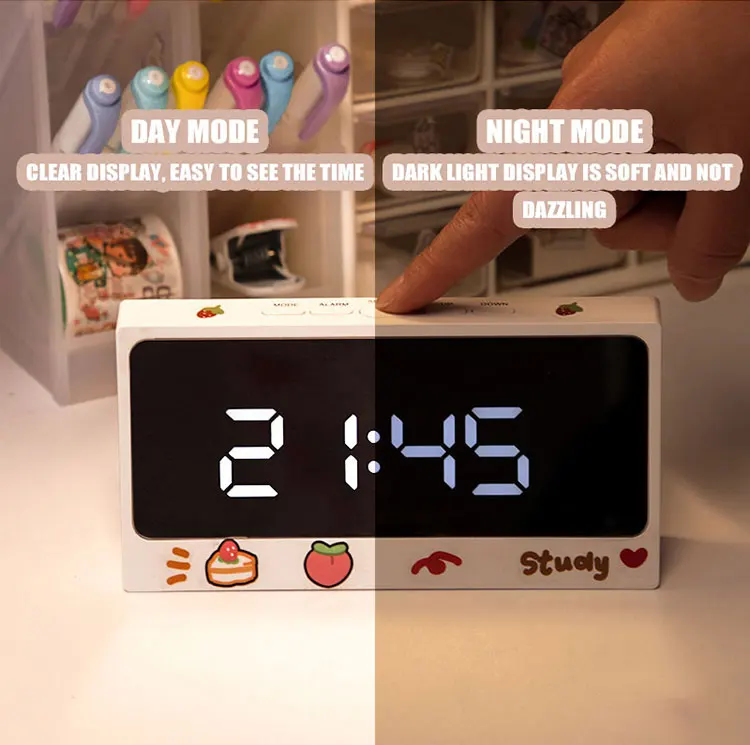 2022 sell like hot cakes digital led clock led lamp clock rechargeable alarm clock large digital led display