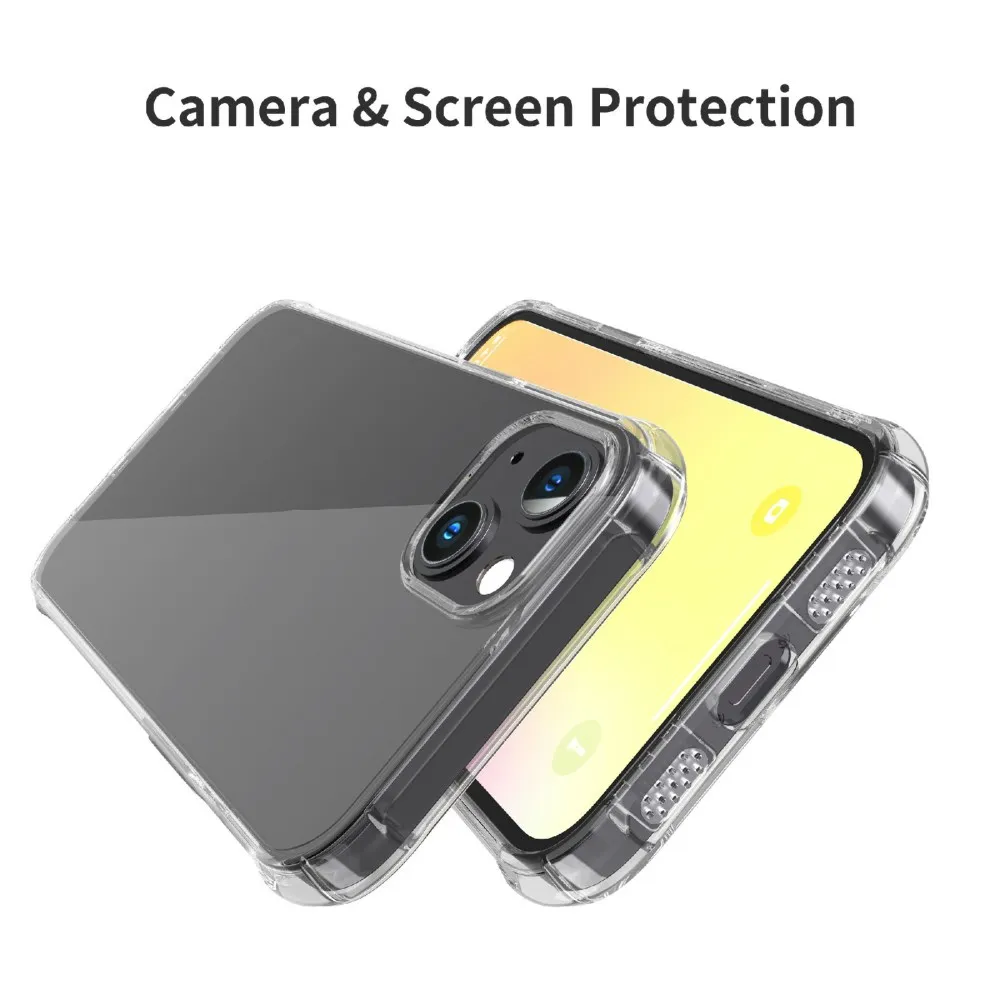 Wholesale Transparent Crystal Clear Soft TPU Silicone Phone Case For IPhone 13 Cover