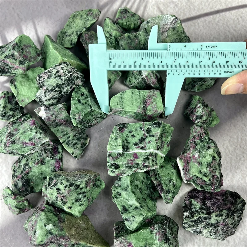 Natural Ruby Zoisite Precious Gemstone Specimen Healing Stone Rough Raw Quartz For Decoration