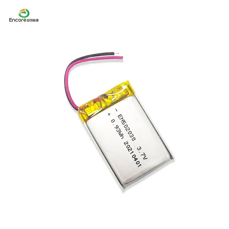 502030 3.7v 250mah 0.925wh lithium  batteries li polymer 240mah 052030 li-polymer cell battery