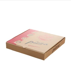 Wholesale 8 9 10 11 12 13 14 16 18 24 Inch Cheap Pizza Carton Boxes Custom Logo Printed Corrugated Kraft  Packaging  Pizza Box