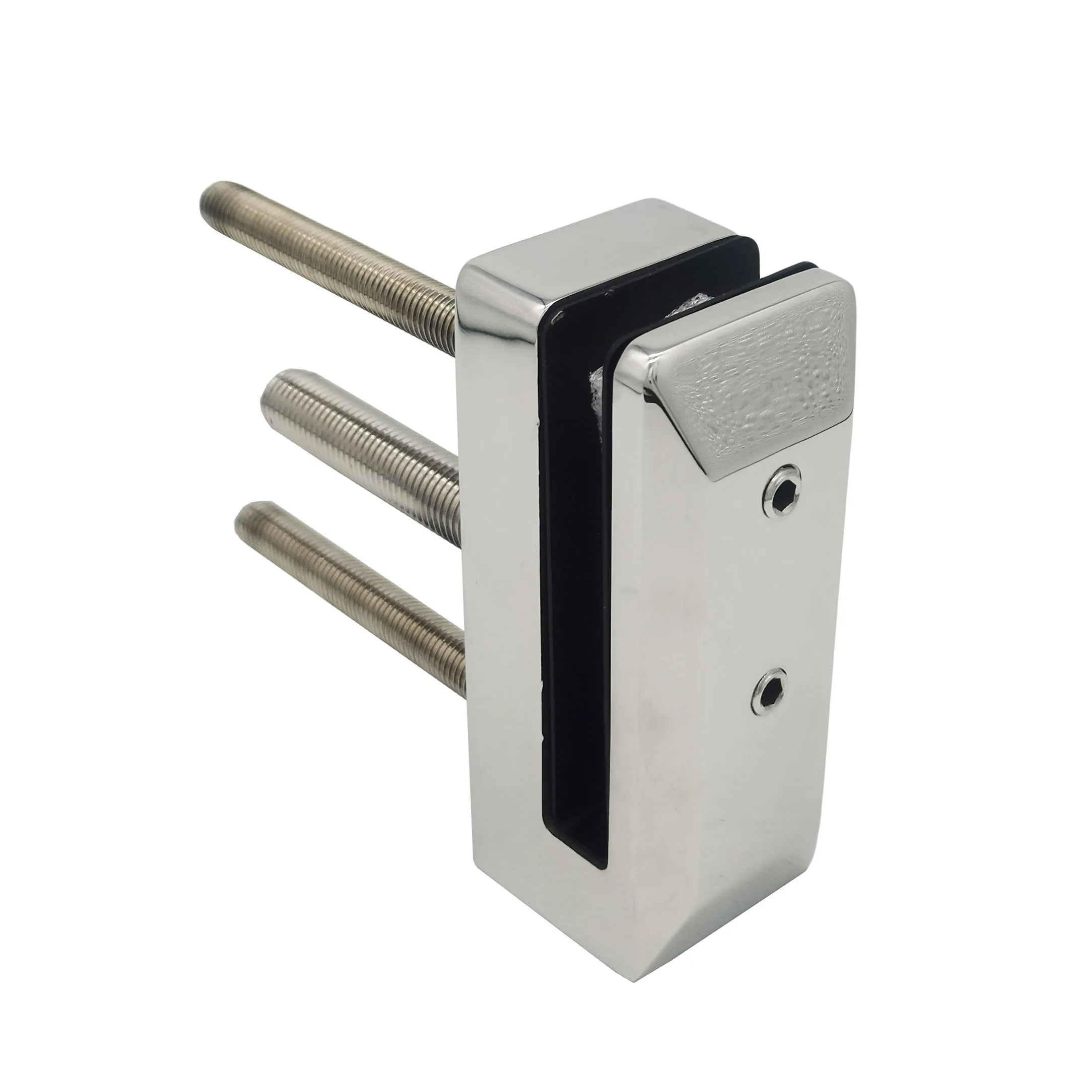 face side mount fence stair balustrade handrail balcony glass smart spigot railing clamp