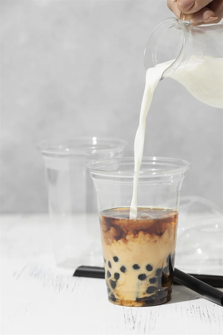 Brown Sugar Black Tapioca Pearls Boba Taiwanese Bubble Tea Ingredients 8.5 MM For Export