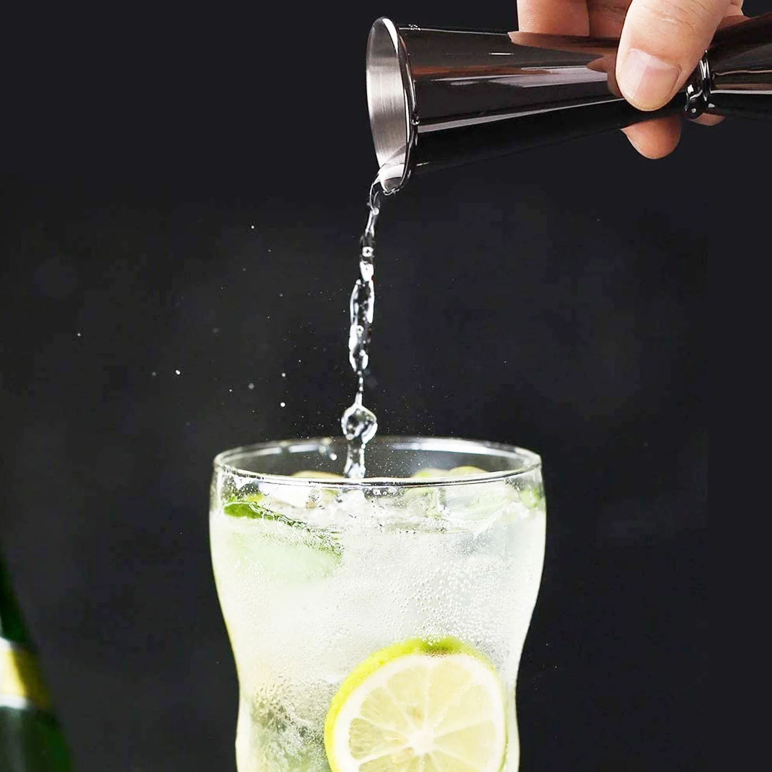 Metal Japanese Style Jigger / Gold-plated 1oz/2oz Gunmetal Black Bar Tools Bar Measures 304 Stainless Steel All-season