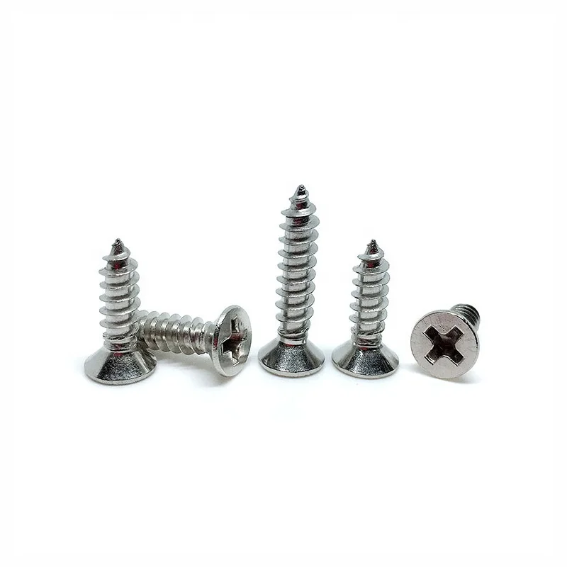 hot sale Cross Countersunk Head tapping Screw stainless steel Self-tapping Screw Wood Screws